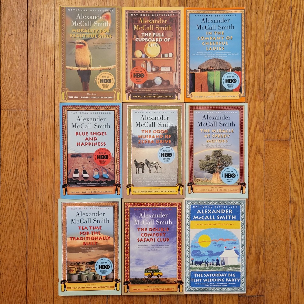 Alexander McCall Smith No 1 Ladies Detective Agency 9 Book Lot Mystery Adventure